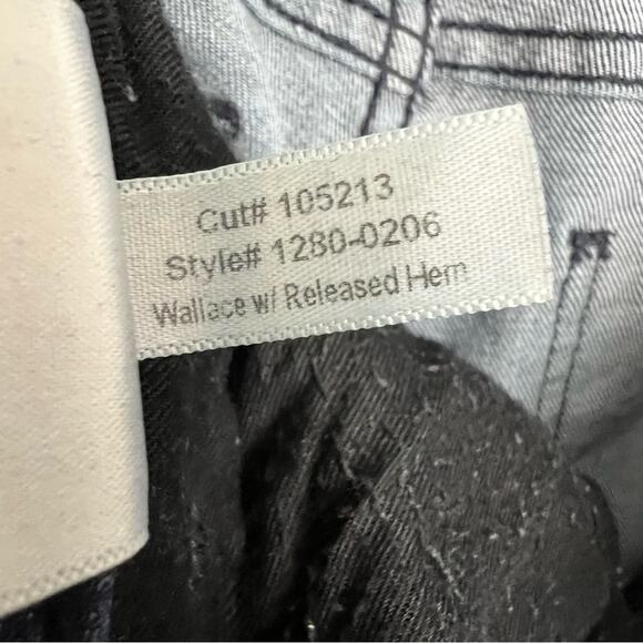 Current Elliot Jeans Wallace Released Frayed Hem Skinny Low Rise Dark Size 26 - Picture 7 of 7